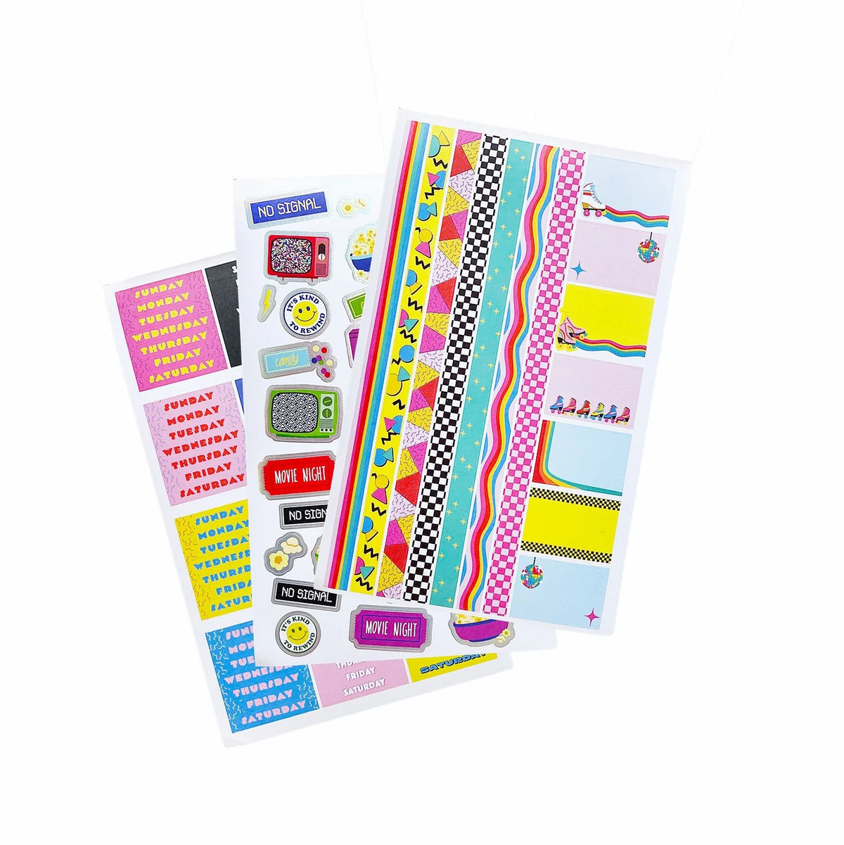80s Planner Sticker Book