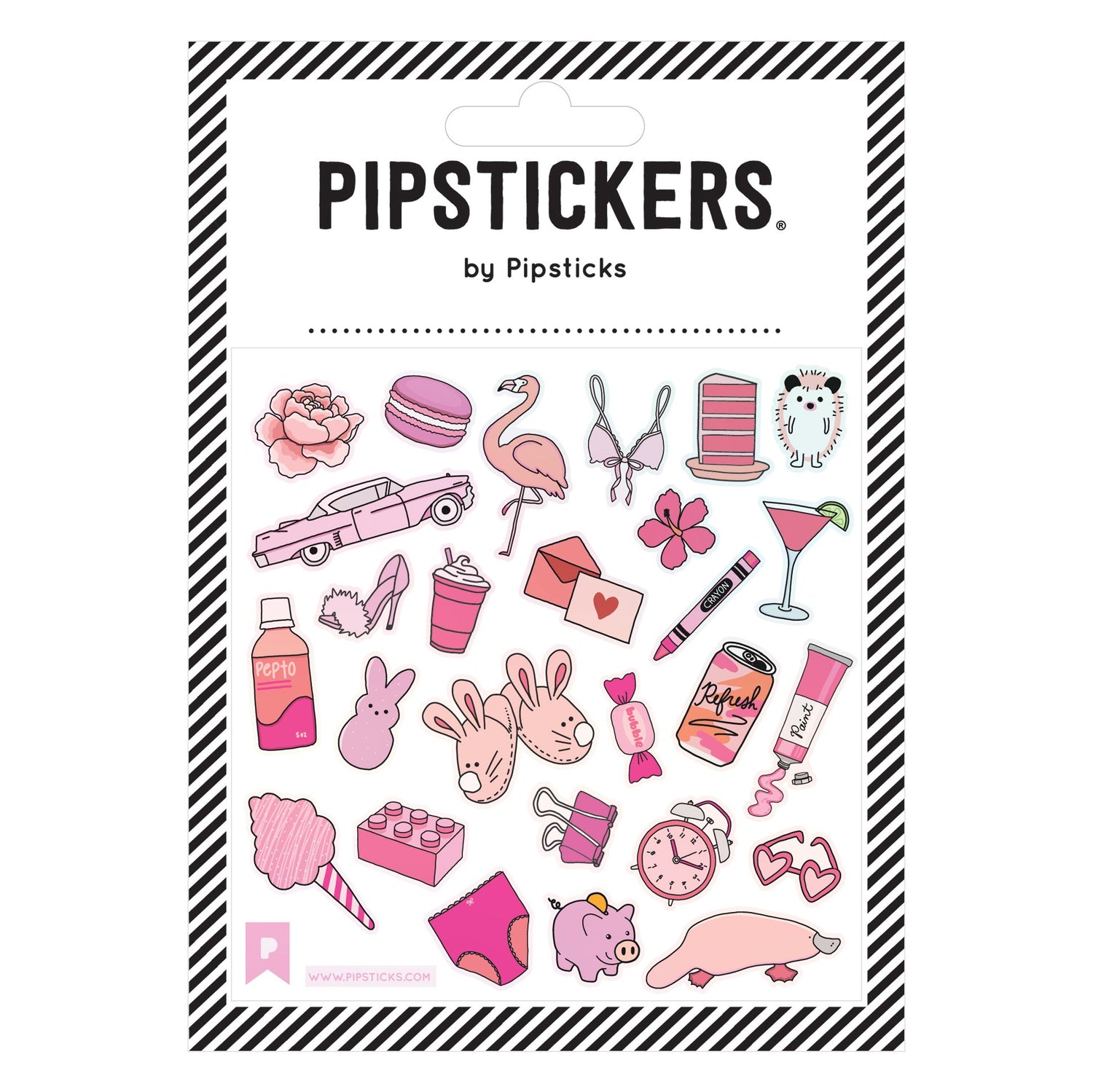 Plink Sticker Think PINK – Suzy's Sticker Shop